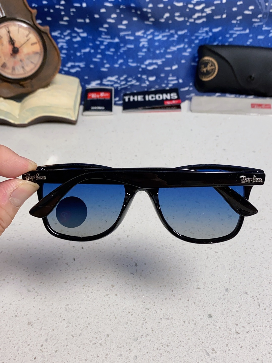 RayBan雷朋 2025新款运动墨镜连体炫彩太阳镜偏光时尚驾驶垂钓防风跑步眼镜 男女通用 RB4440