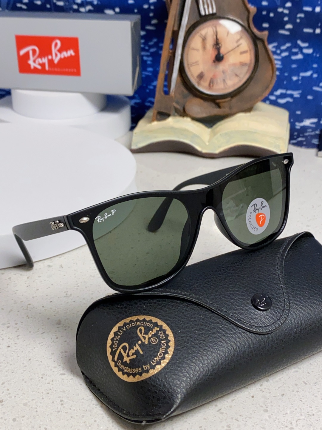 RayBan雷朋 2025新款运动墨镜连体炫彩太阳镜偏光时尚驾驶垂钓防风跑步眼镜 男女通用 RB4440