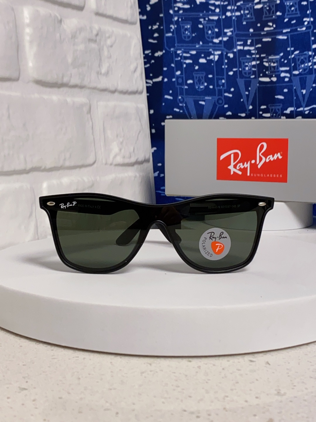 RayBan雷朋 2025新款运动墨镜连体炫彩太阳镜偏光时尚驾驶垂钓防风跑步眼镜 男女通用 RB4440