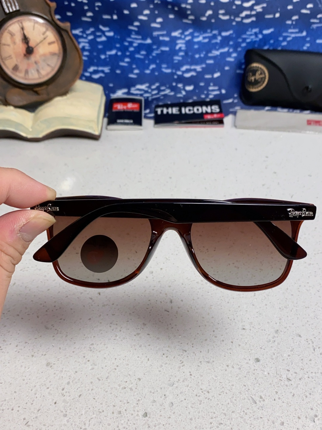 RayBan雷朋 2025新款运动墨镜连体炫彩太阳镜偏光时尚驾驶垂钓防风跑步眼镜 男女通用 RB4440