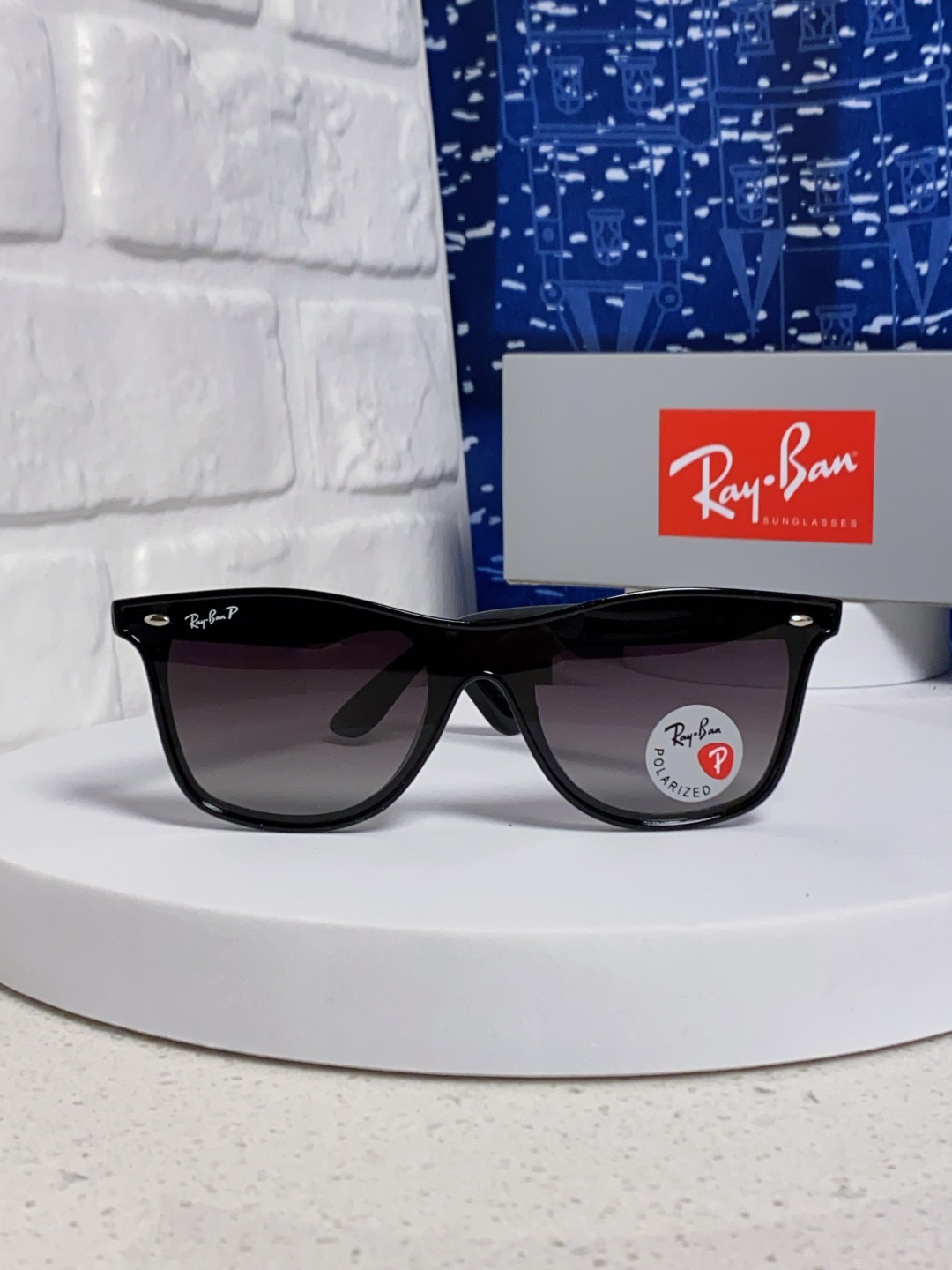 RayBan雷朋 2025新款运动墨镜连体炫彩太阳镜偏光时尚驾驶垂钓防风跑步眼镜 男女通用 RB4440