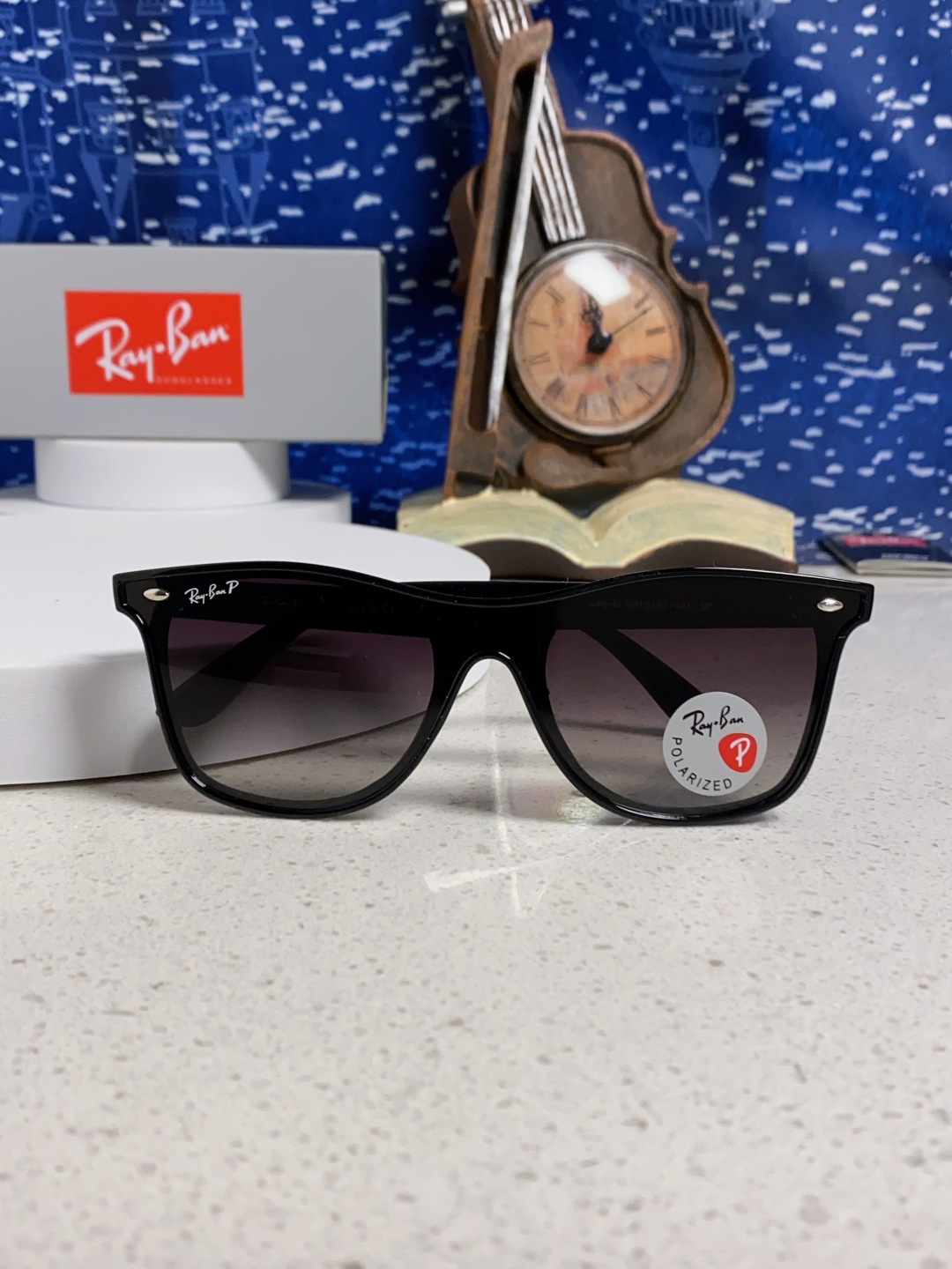 RayBan雷朋 2025新款运动墨镜连体炫彩太阳镜偏光时尚驾驶垂钓防风跑步眼镜 男女通用 RB4440