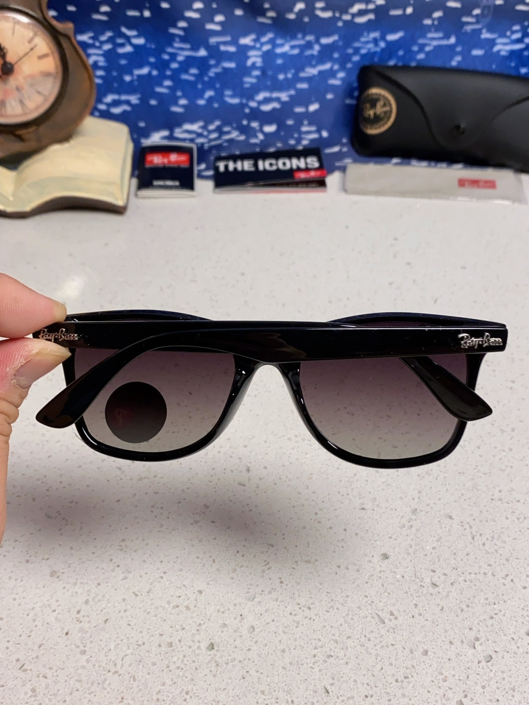 RayBan雷朋 2025新款运动墨镜连体炫彩太阳镜偏光时尚驾驶垂钓防风跑步眼镜 男女通用 RB4440