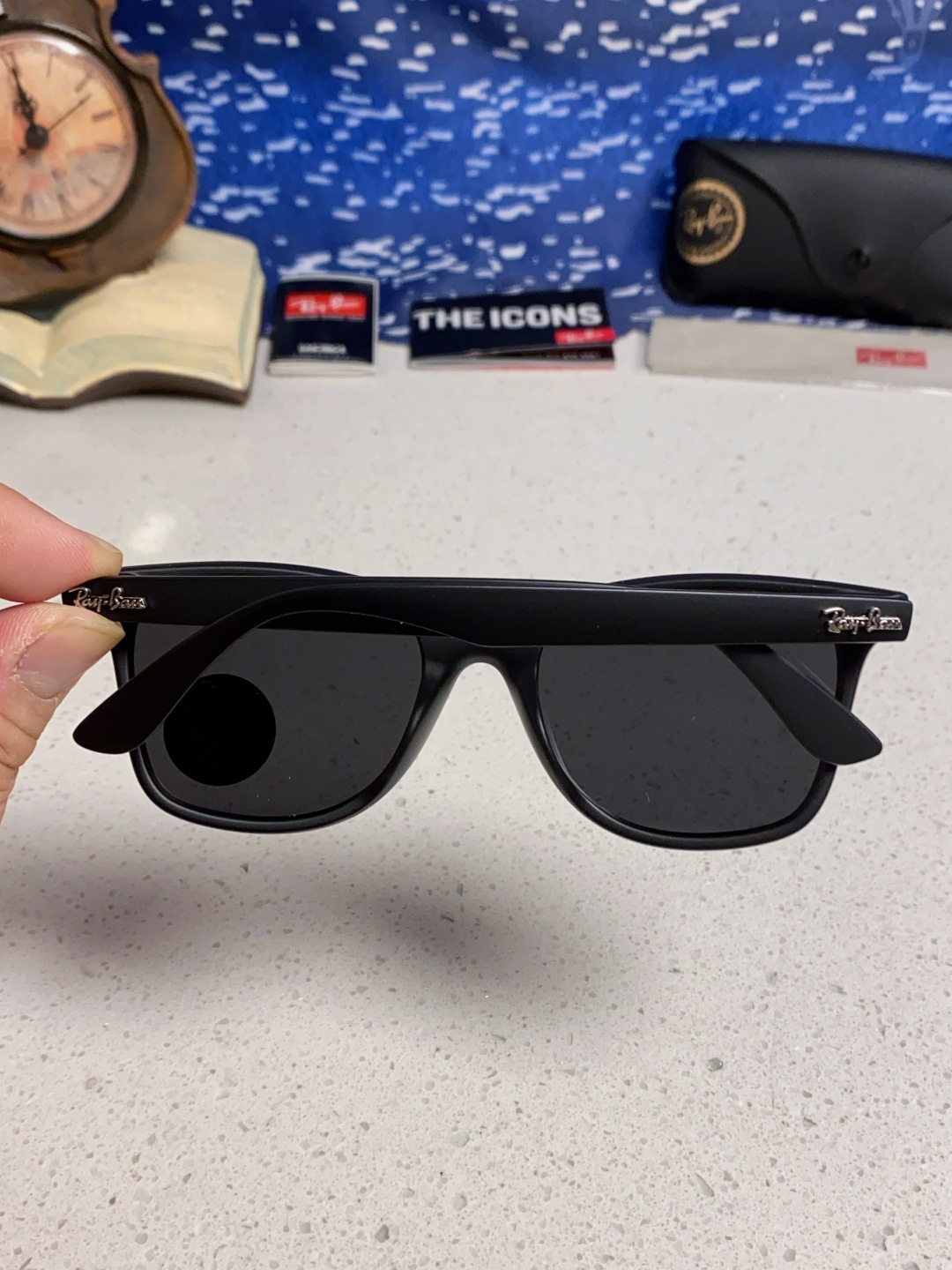 RayBan雷朋 2025新款运动墨镜连体炫彩太阳镜偏光时尚驾驶垂钓防风跑步眼镜 男女通用 RB4440