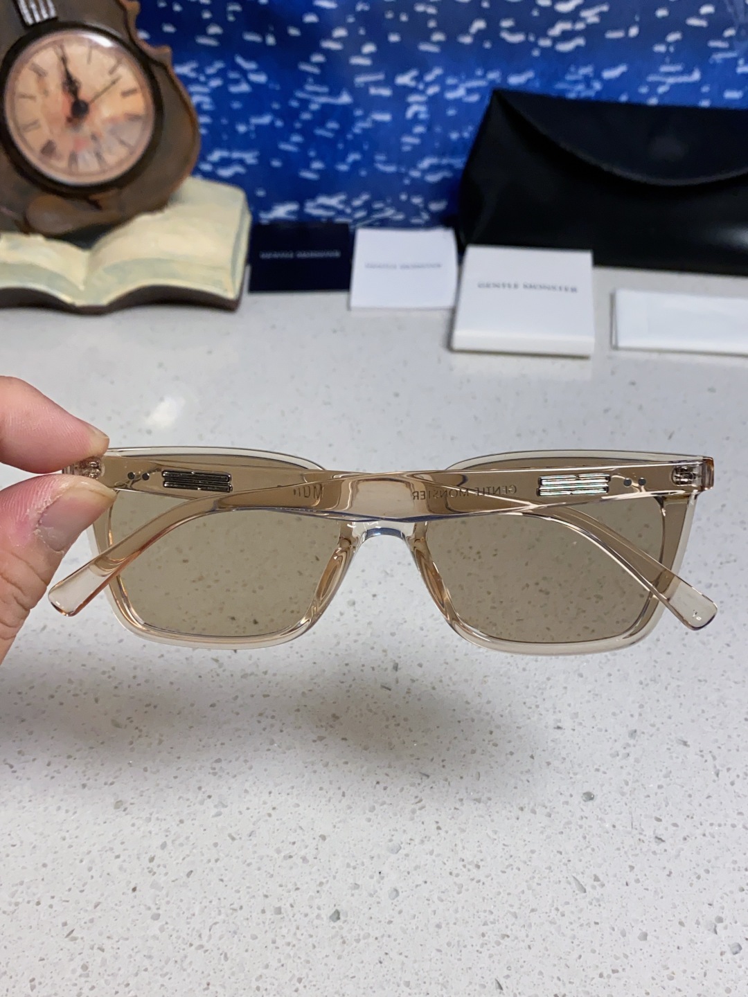 Gentle Moster(GM) 2025gm新款时尚墨镜女偏光近视高级感有度数的太阳眼镜方框防紫外线