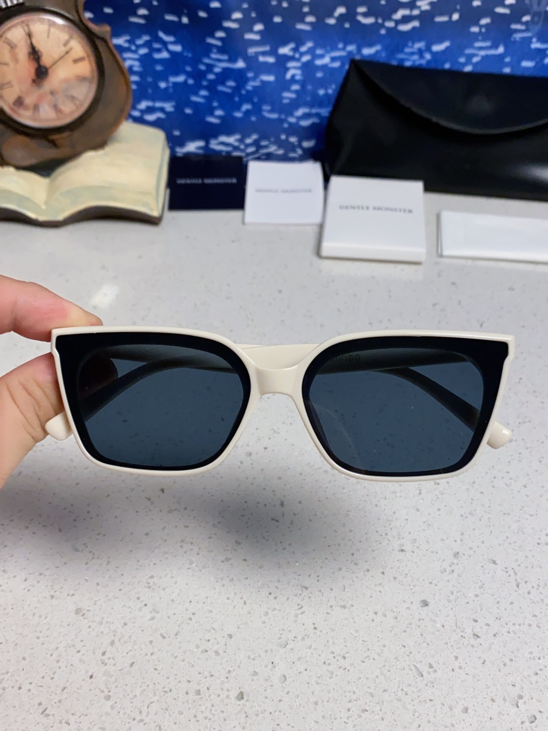 Gentle Moster(GM) 2025gm新款时尚墨镜女偏光近视高级感有度数的太阳眼镜方框防紫外线