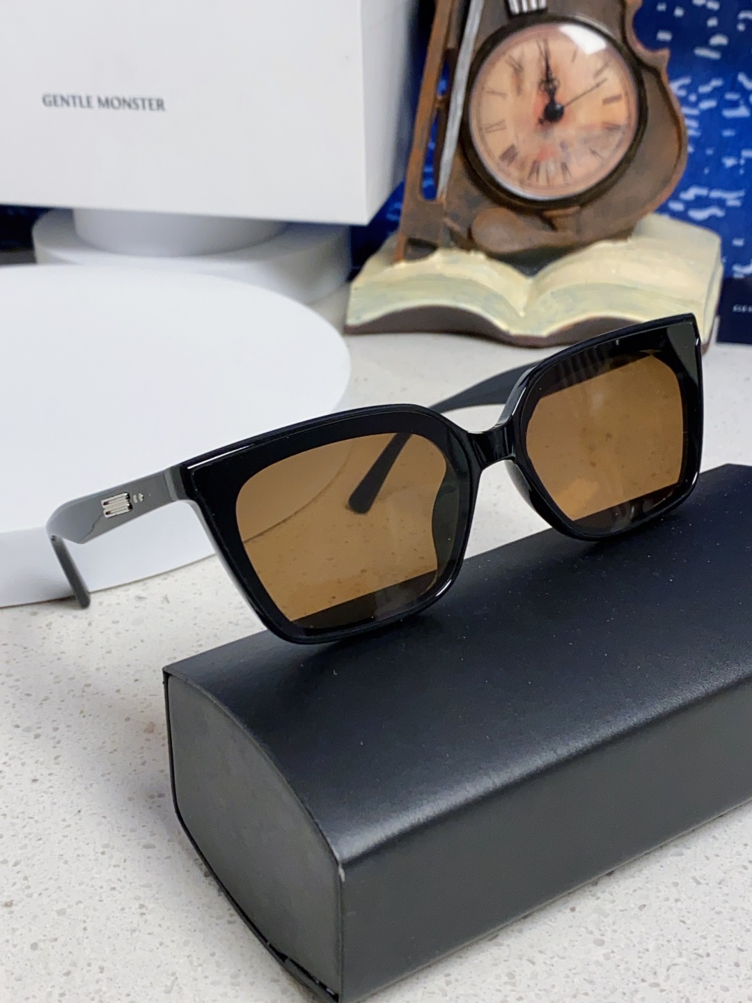 Gentle Moster(GM) 2025gm新款时尚墨镜女偏光近视高级感有度数的太阳眼镜方框防紫外线