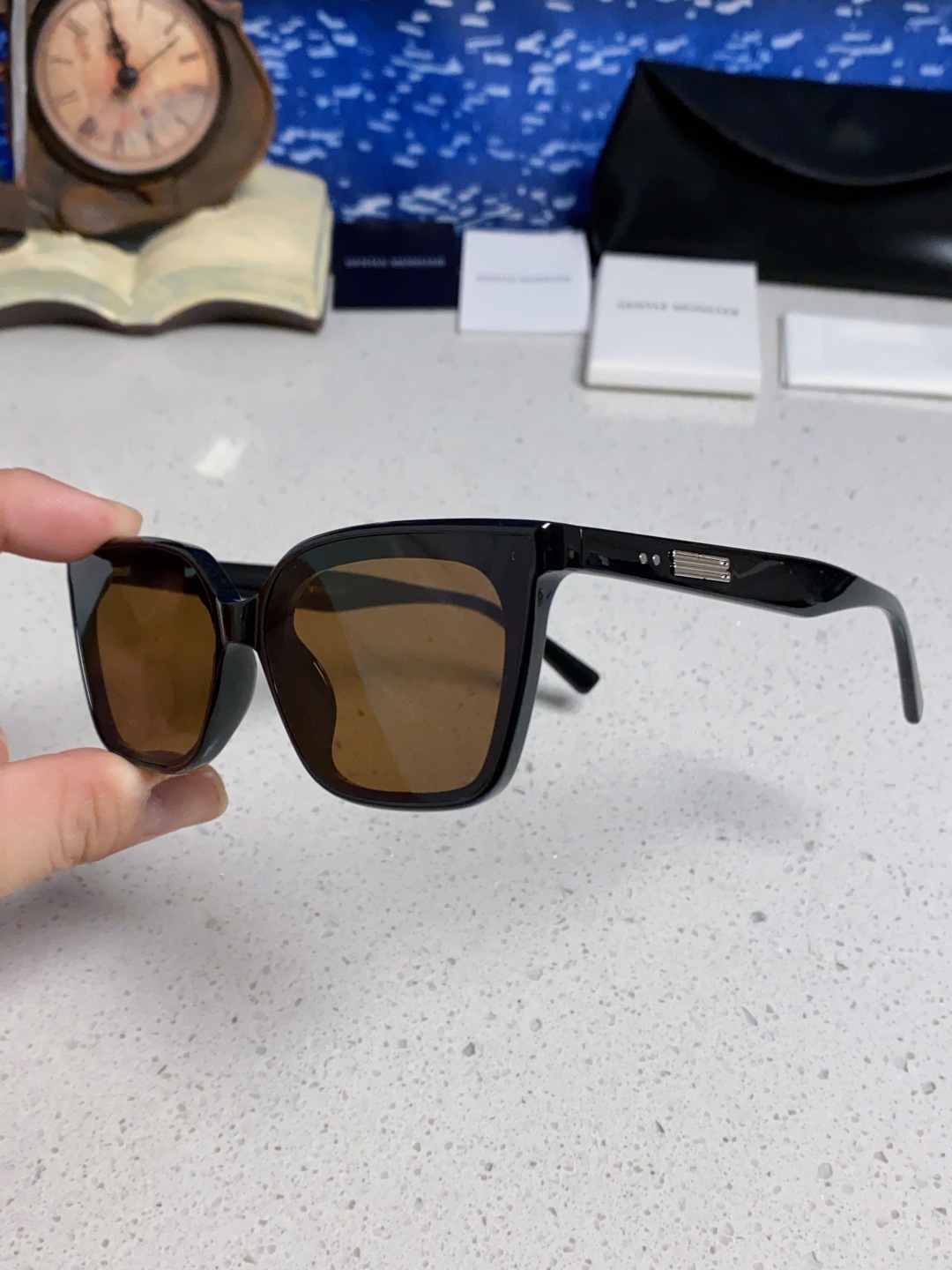 Gentle Moster(GM) 2025gm新款时尚墨镜女偏光近视高级感有度数的太阳眼镜方框防紫外线