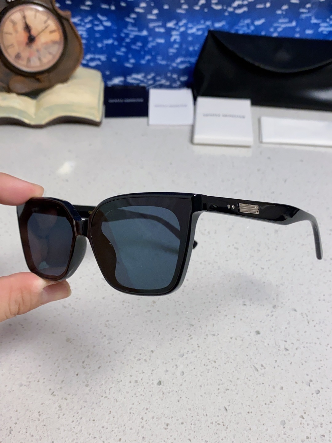 Gentle Moster(GM) 2025gm新款时尚墨镜女偏光近视高级感有度数的太阳眼镜方框防紫外线