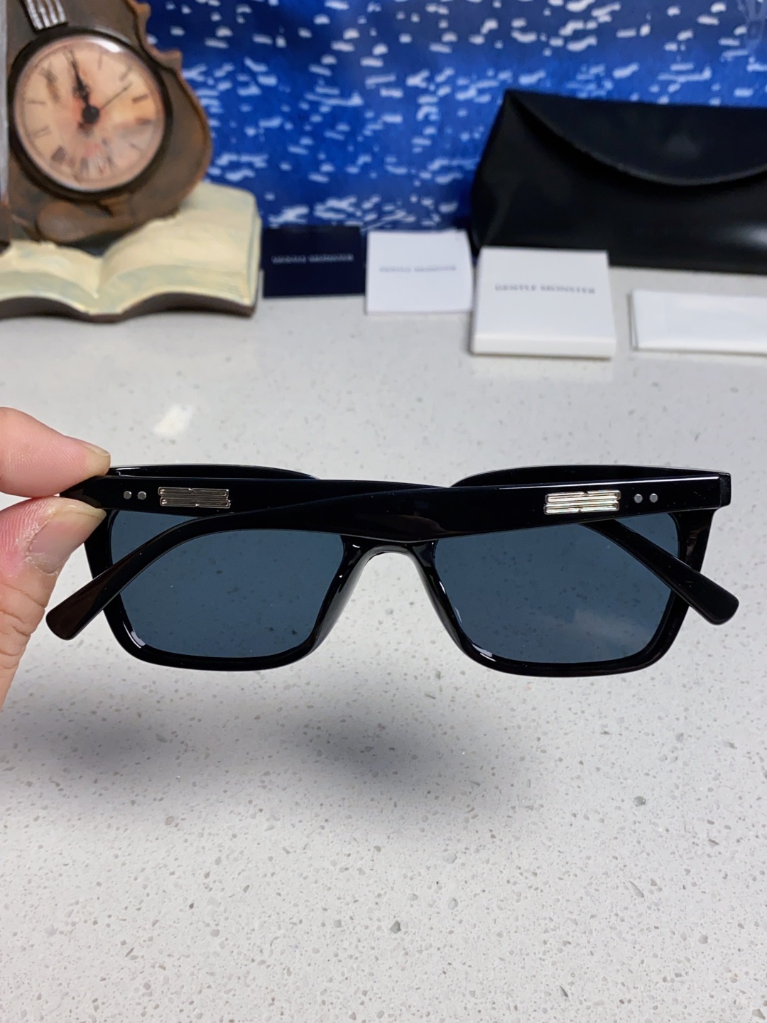 Gentle Moster(GM) 2025gm新款时尚墨镜女偏光近视高级感有度数的太阳眼镜方框防紫外线