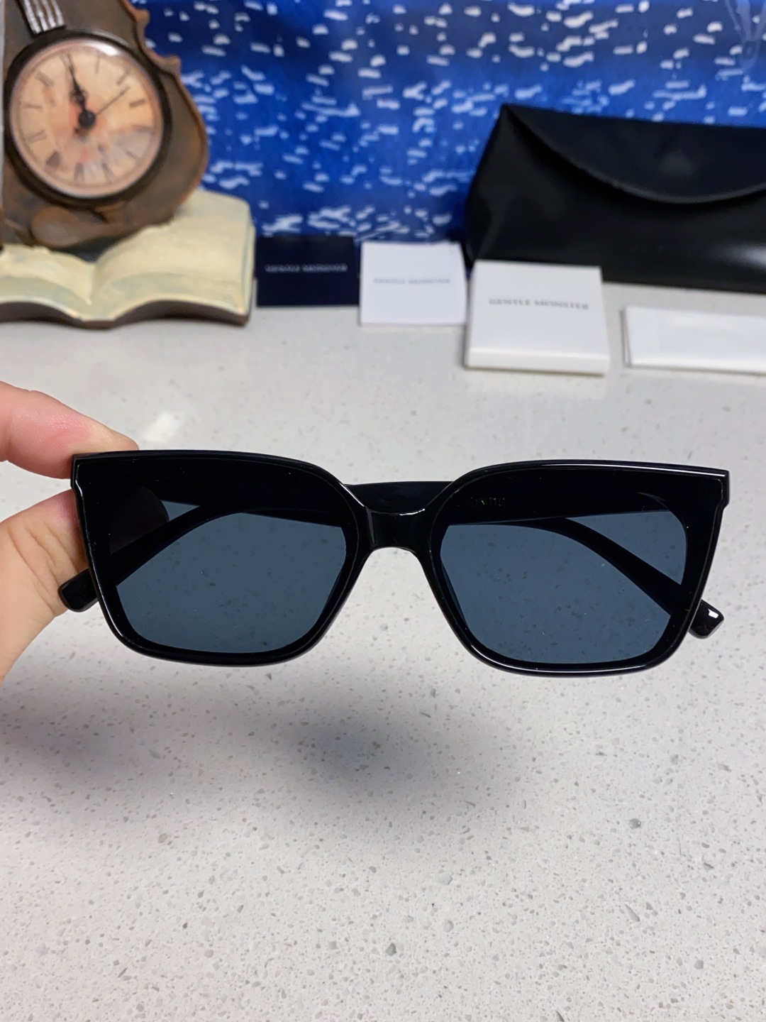 Gentle Moster(GM) 2025gm新款时尚墨镜女偏光近视高级感有度数的太阳眼镜方框防紫外线