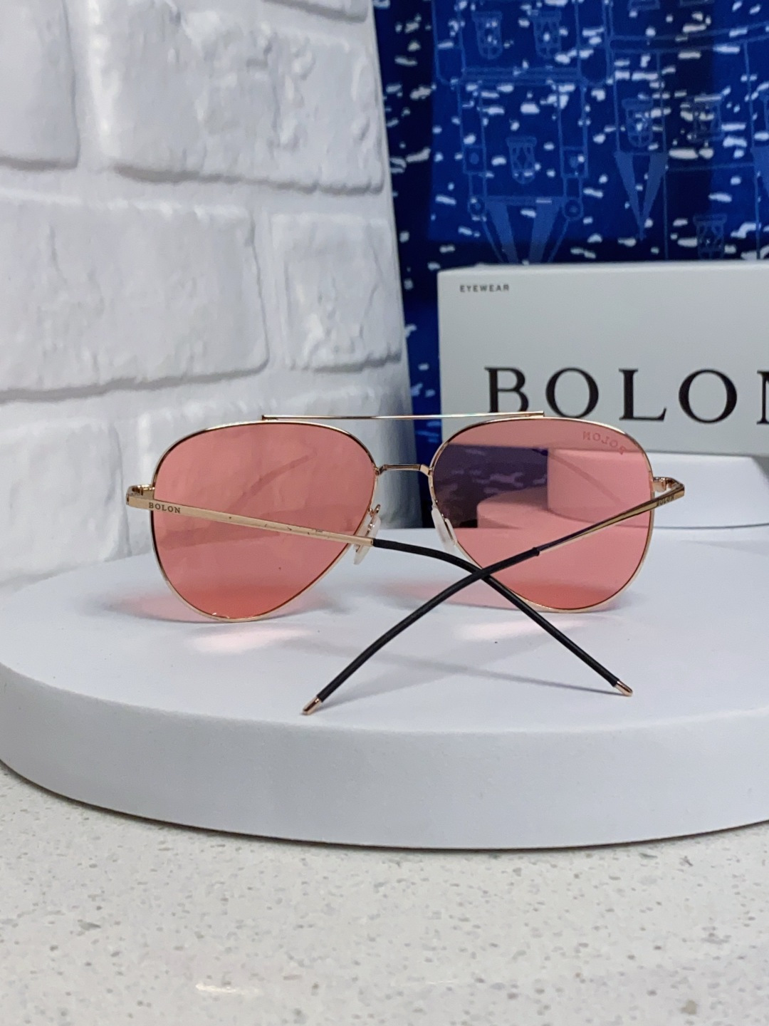 Bolon暴龙 2025新款眼镜男士墨镜开车专用太阳镜官方 超酷蛤蟆框 驾驶偏光镜片