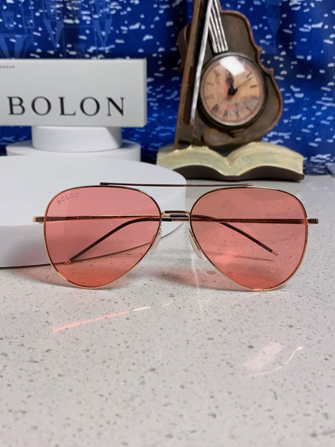 Bolon暴龙 2025新款眼镜男士墨镜开车专用太阳镜官方 超酷蛤蟆框 驾驶偏光镜片