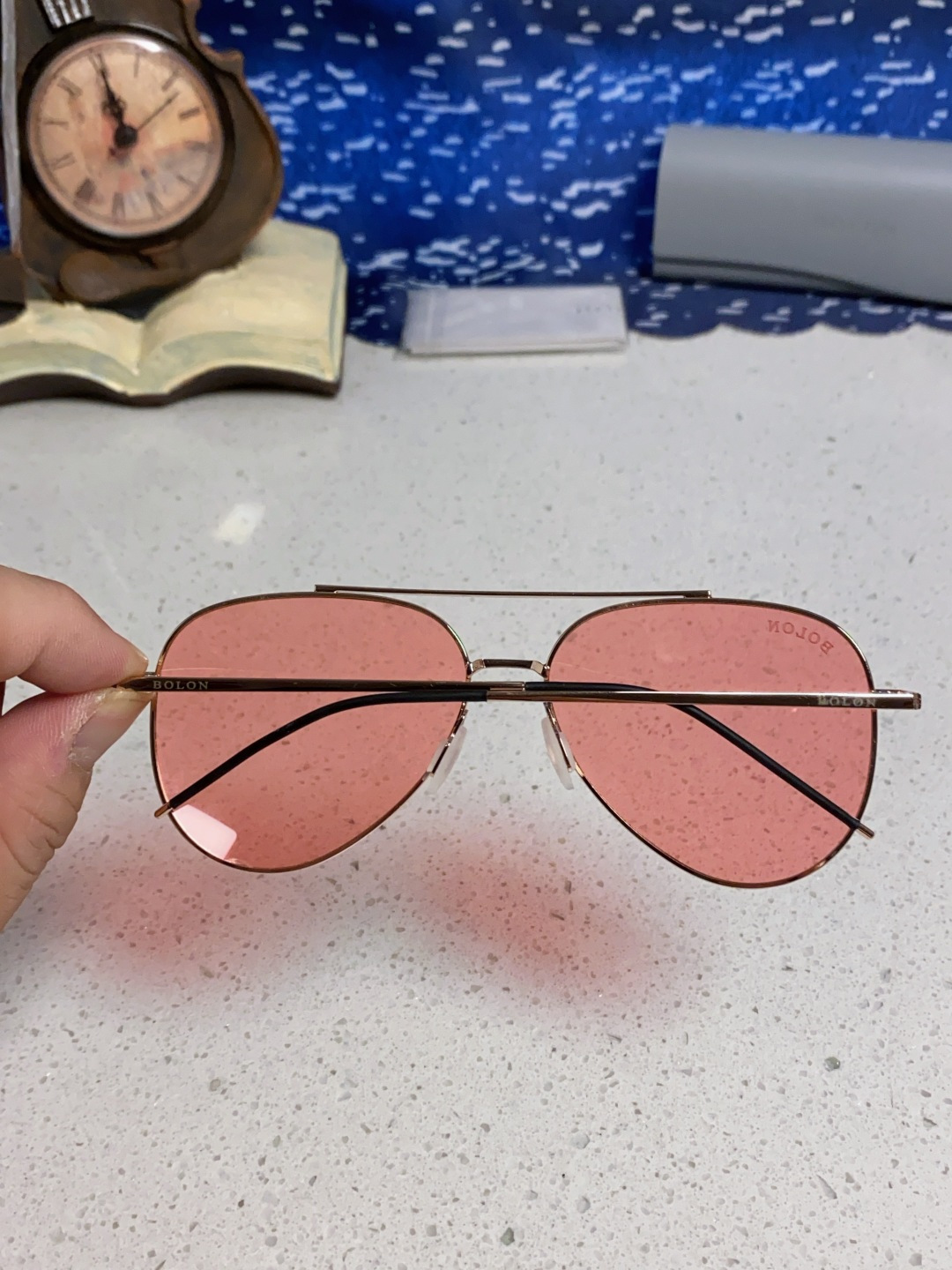 Bolon暴龙 2025新款眼镜男士墨镜开车专用太阳镜官方 超酷蛤蟆框 驾驶偏光镜片