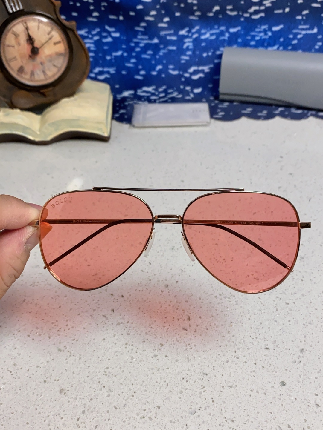 Bolon暴龙 2025新款眼镜男士墨镜开车专用太阳镜官方 超酷蛤蟆框 驾驶偏光镜片