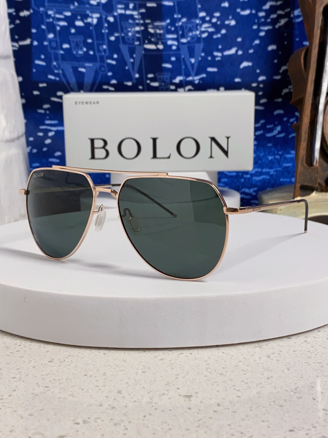 Bolon暴龙 2025新款眼镜男士墨镜开车专用太阳镜官方 超酷蛤蟆框 驾驶偏光镜片