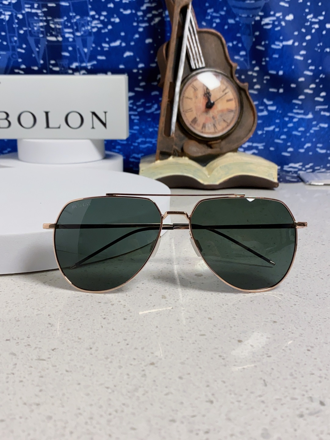 Bolon暴龙 2025新款眼镜男士墨镜开车专用太阳镜官方 超酷蛤蟆框 驾驶偏光镜片