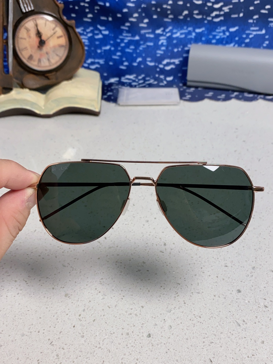 Bolon暴龙 2025新款眼镜男士墨镜开车专用太阳镜官方 超酷蛤蟆框 驾驶偏光镜片