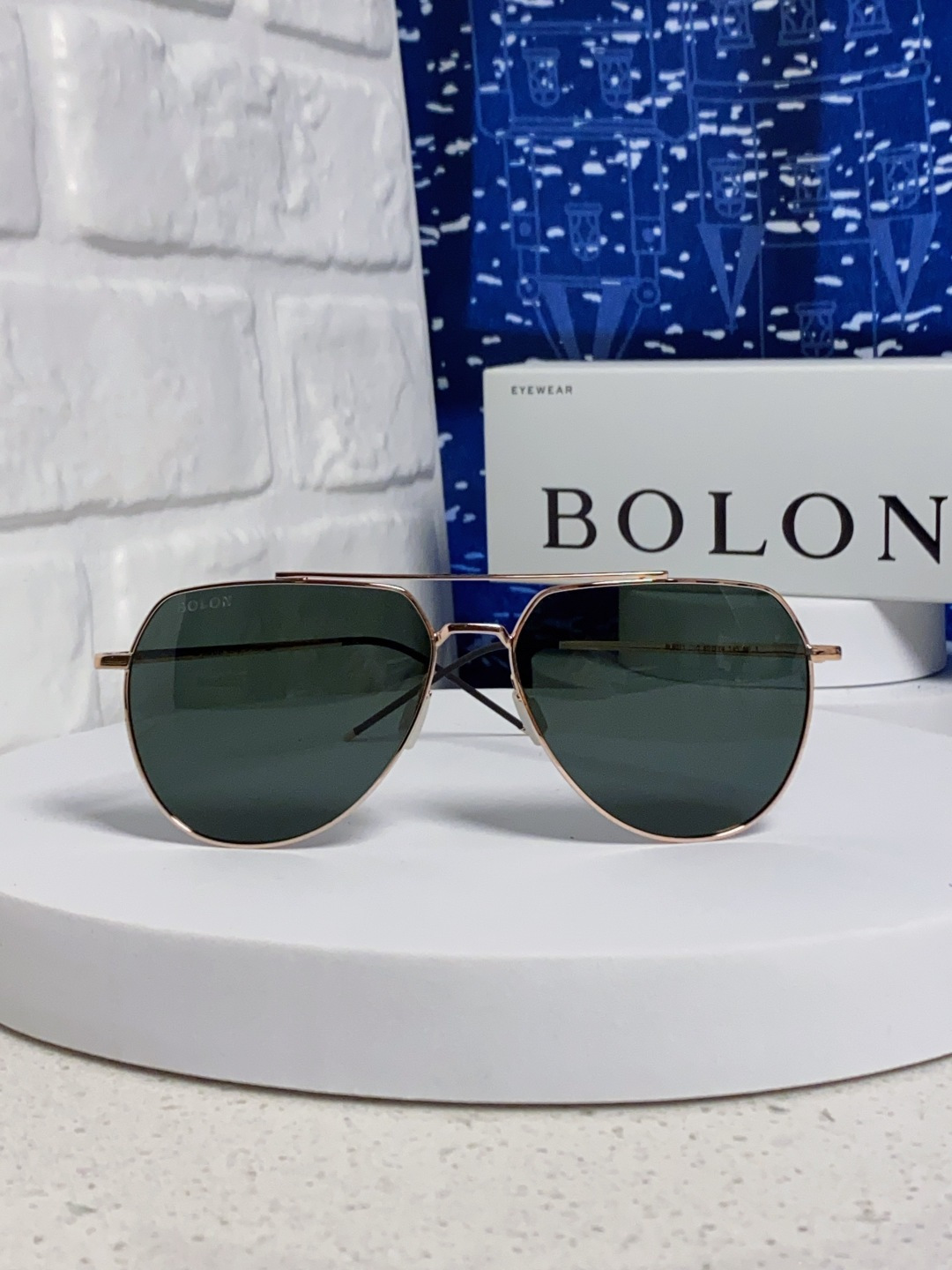 Bolon暴龙 2025新款眼镜男士墨镜开车专用太阳镜官方 超酷蛤蟆框 驾驶偏光镜片