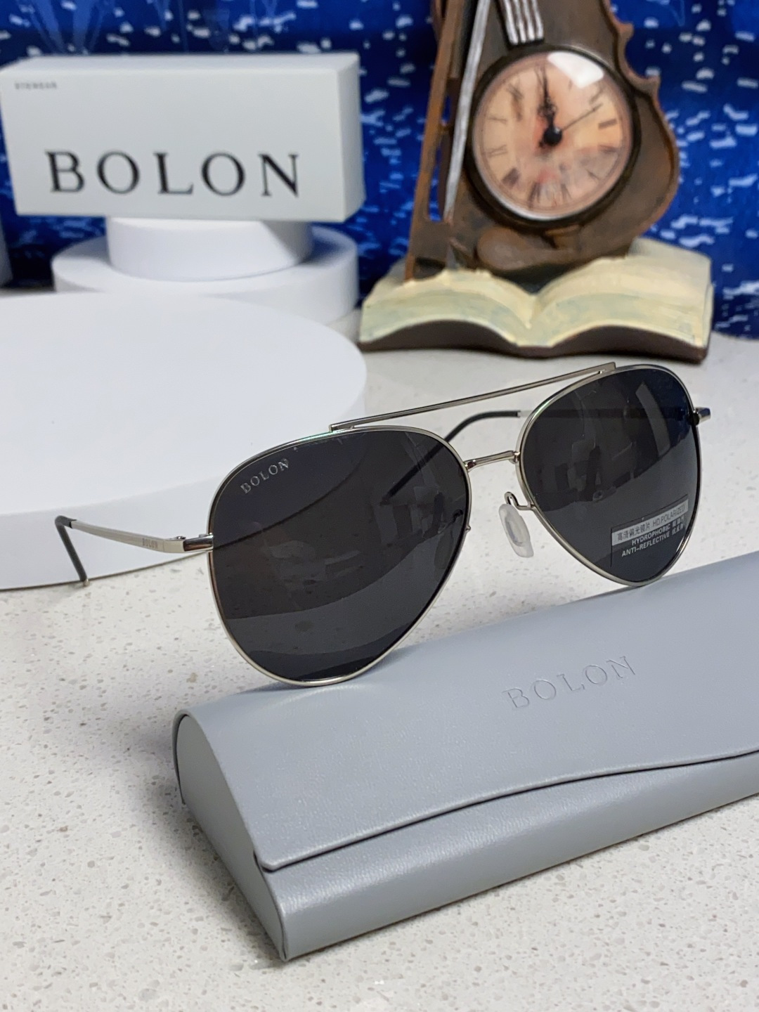  Bolon暴龙 2025新款眼镜男士墨镜开车专用太阳镜官方 超酷蛤蟆框 驾驶偏光镜片