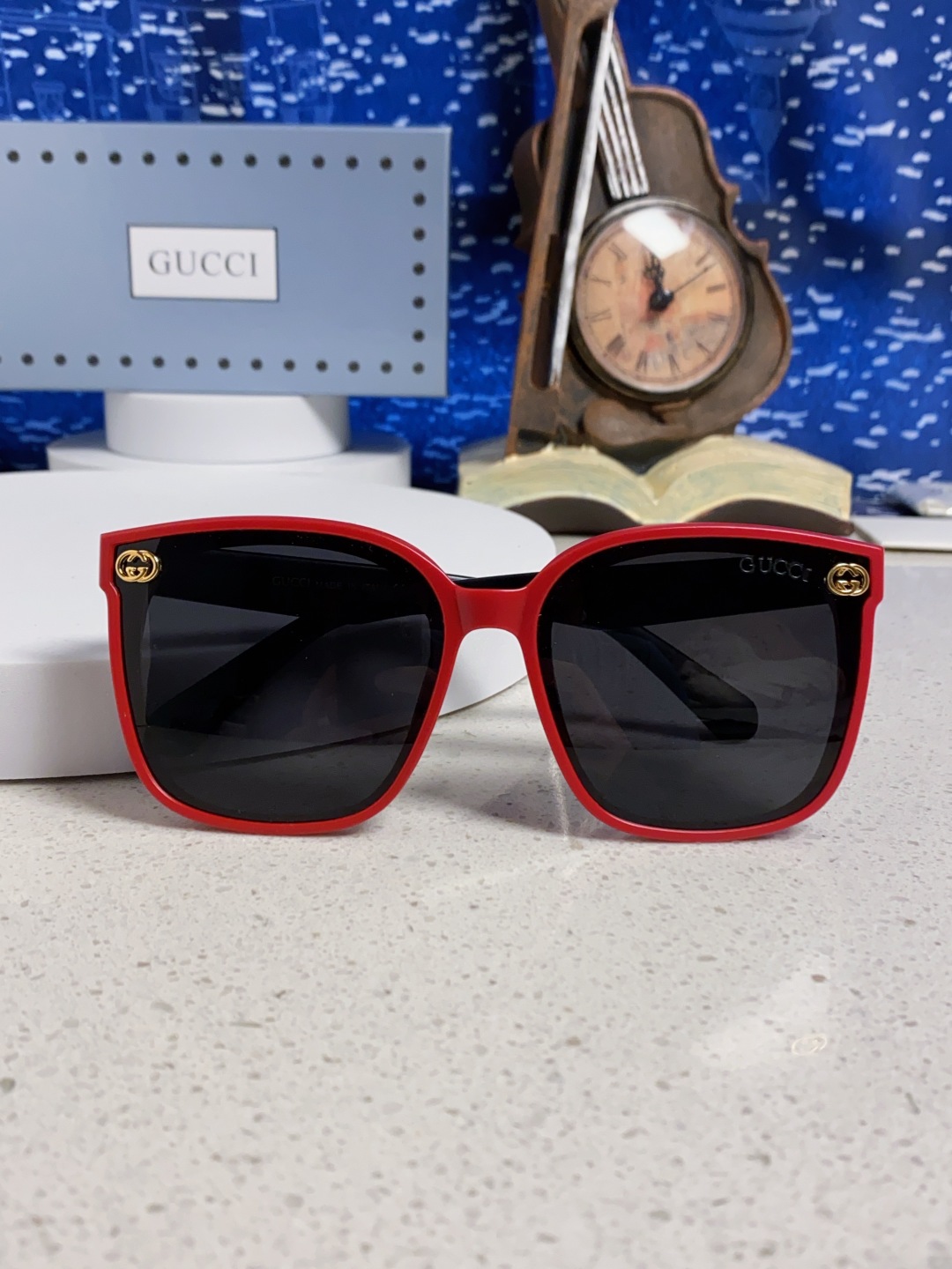 Gucci古奇 2025新款韩版防紫外线高级感网红个性时尚海边太阳镜显脸小 女士墨镜