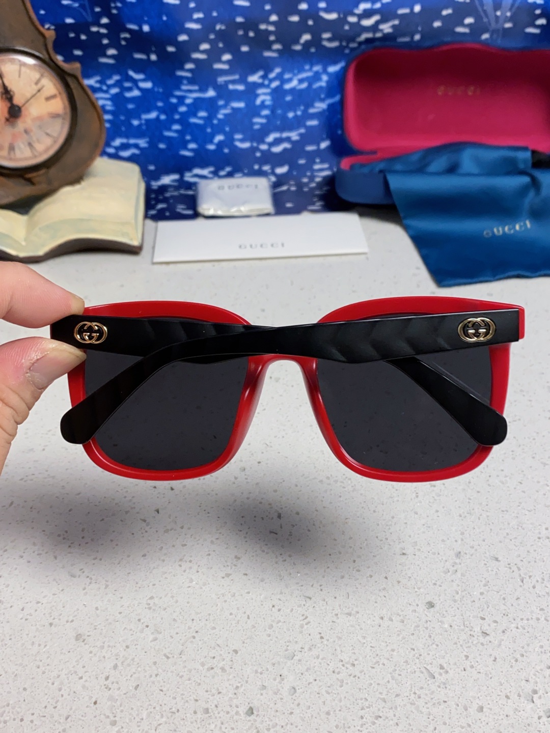 Gucci古奇 2025新款韩版防紫外线高级感网红个性时尚海边太阳镜显脸小 女士墨镜