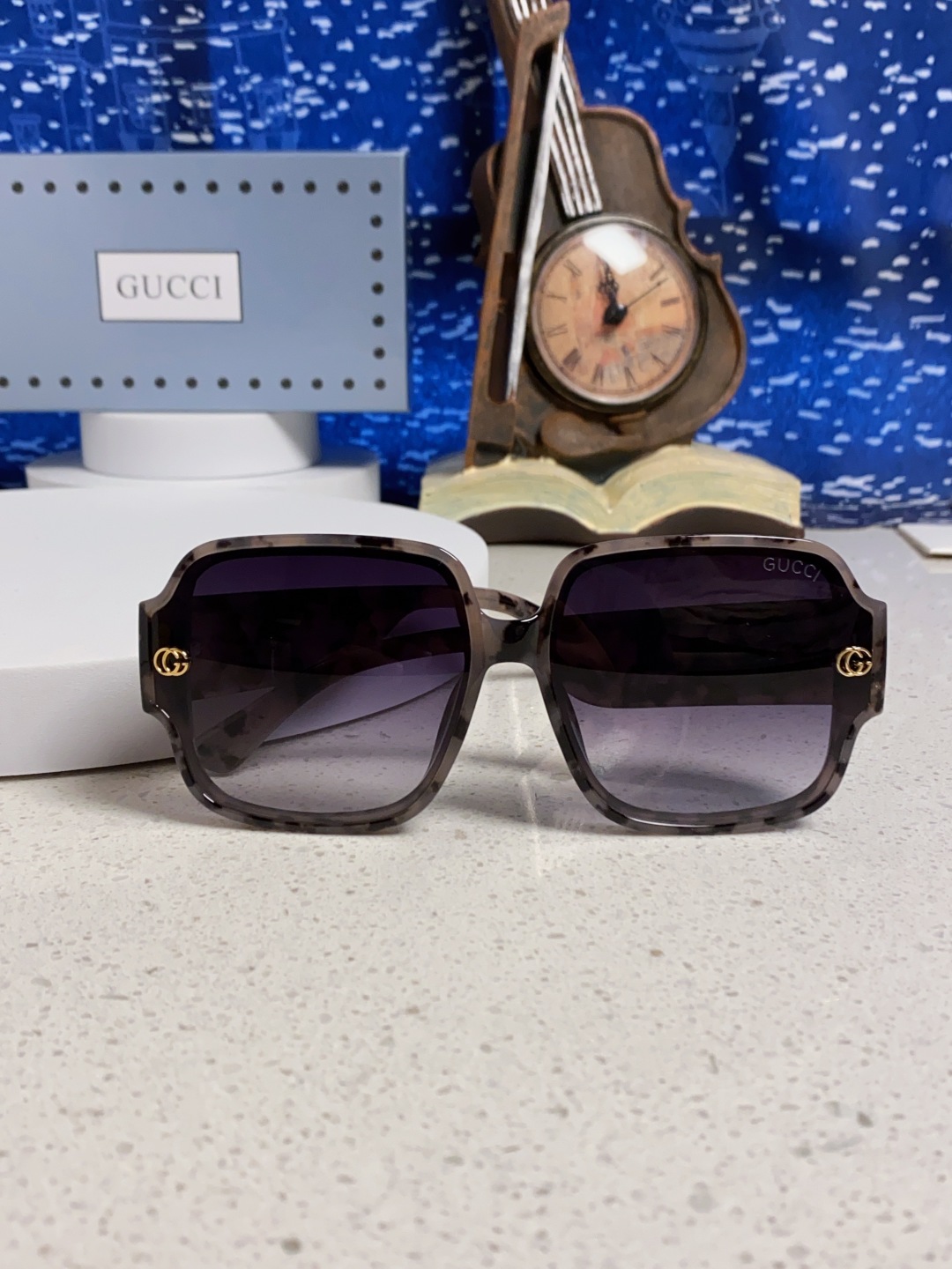 Gucci古奇 2025新款女士墨镜韩版防紫外线高级感网红个性时尚海边太阳镜显脸小 男女通用