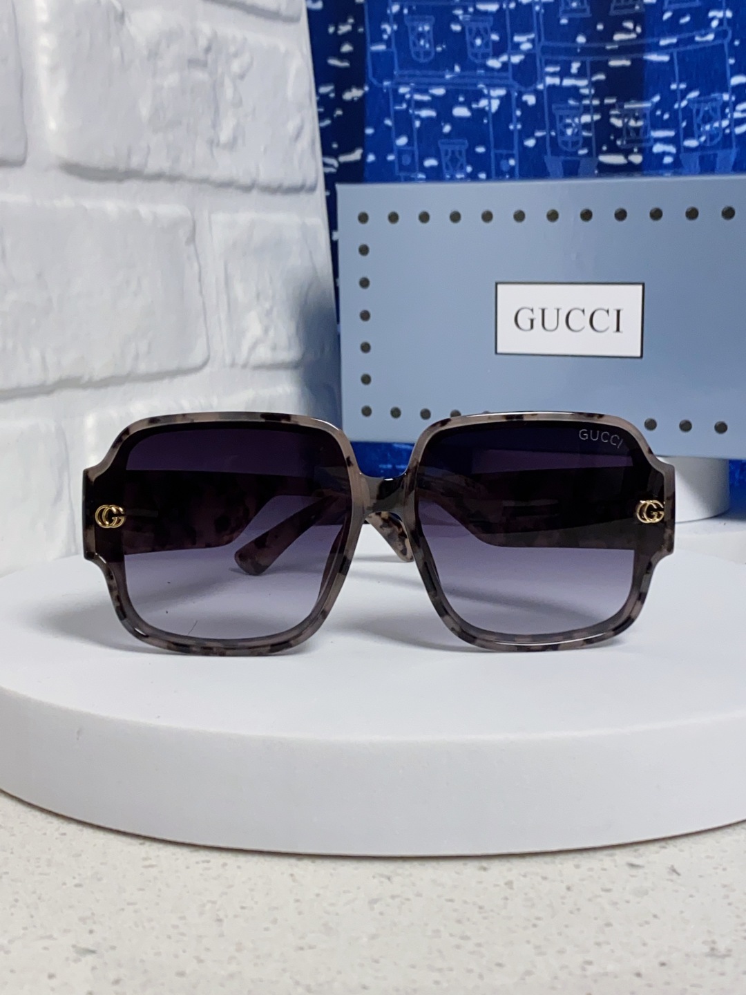 Gucci古奇 2025新款女士墨镜韩版防紫外线高级感网红个性时尚海边太阳镜显脸小 男女通用