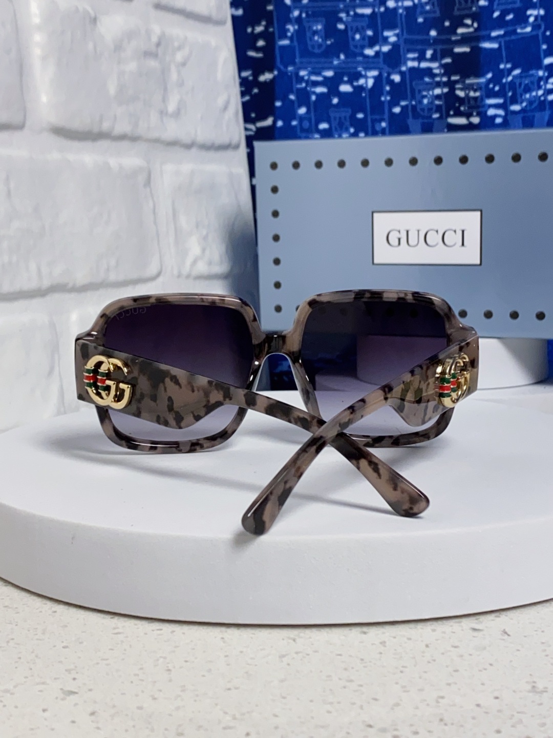 Gucci古奇 2025新款女士墨镜韩版防紫外线高级感网红个性时尚海边太阳镜显脸小 男女通用