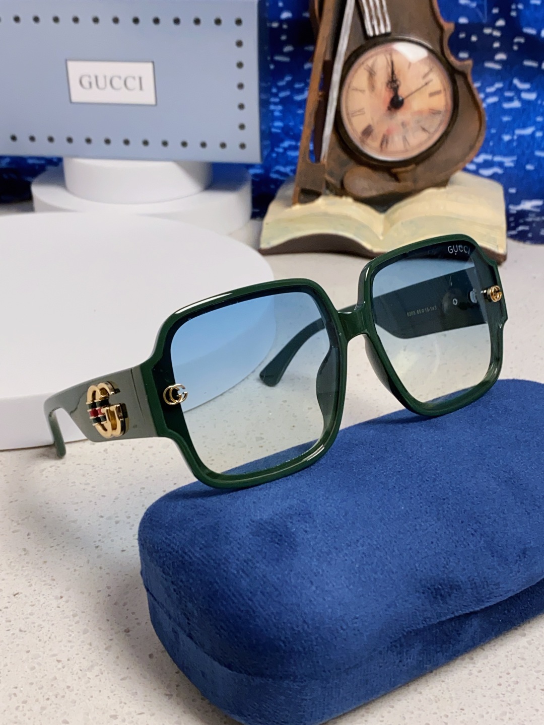 Gucci古奇 2025新款女士墨镜韩版防紫外线高级感网红个性时尚海边太阳镜显脸小 男女通用