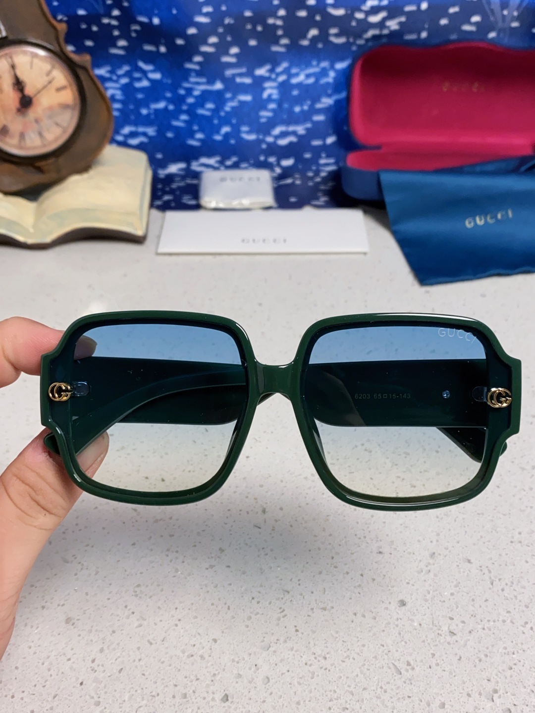 Gucci古奇 2025新款女士墨镜韩版防紫外线高级感网红个性时尚海边太阳镜显脸小 男女通用