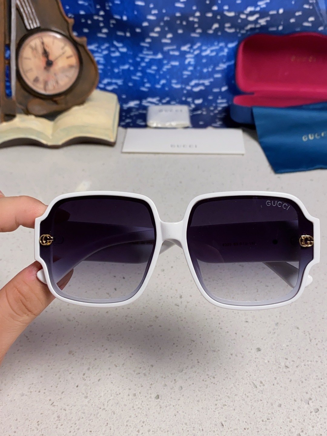 Gucci古奇 2025新款女士墨镜韩版防紫外线高级感网红个性时尚海边太阳镜显脸小 男女通用