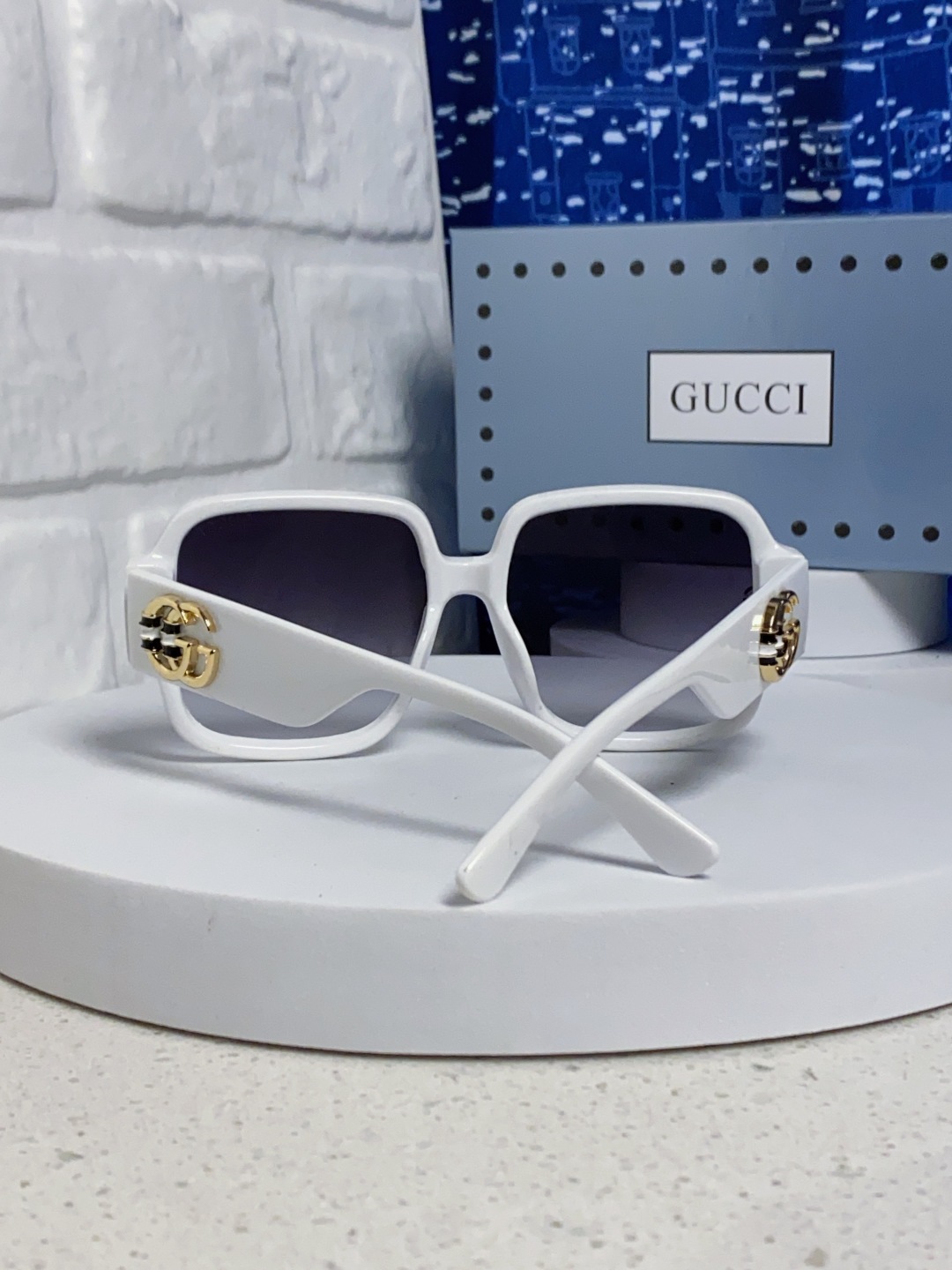 Gucci古奇 2025新款女士墨镜韩版防紫外线高级感网红个性时尚海边太阳镜显脸小 男女通用