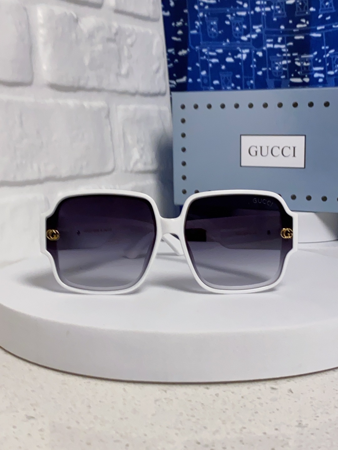 Gucci古奇 2025新款女士墨镜韩版防紫外线高级感网红个性时尚海边太阳镜显脸小 男女通用