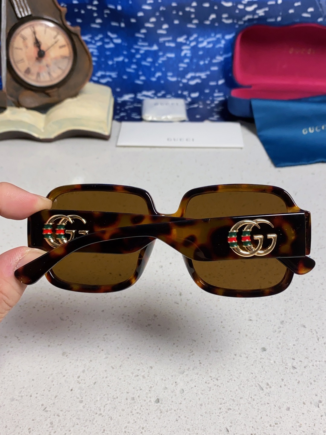 Gucci古奇 2025新款女士墨镜韩版防紫外线高级感网红个性时尚海边太阳镜显脸小 男女通用