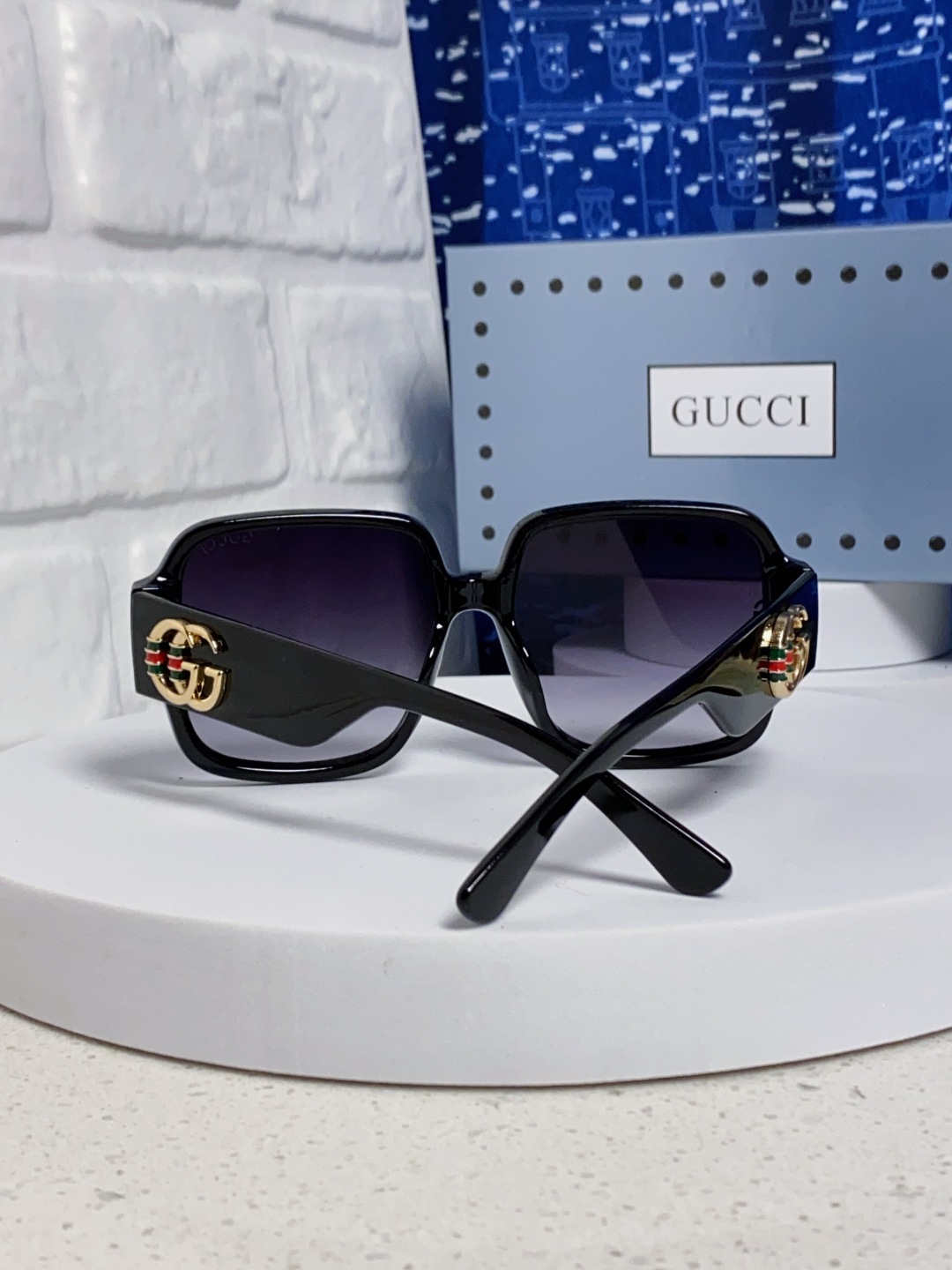 Gucci古奇 2025新款女士墨镜韩版防紫外线高级感网红个性时尚海边太阳镜显脸小 男女通用