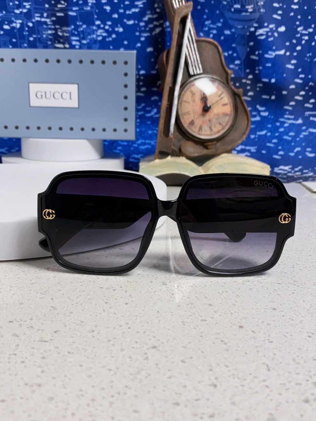 Gucci古奇 2025新款女士墨镜韩版防紫外线高级感网红个性时尚海边太阳镜显脸小 男女通用