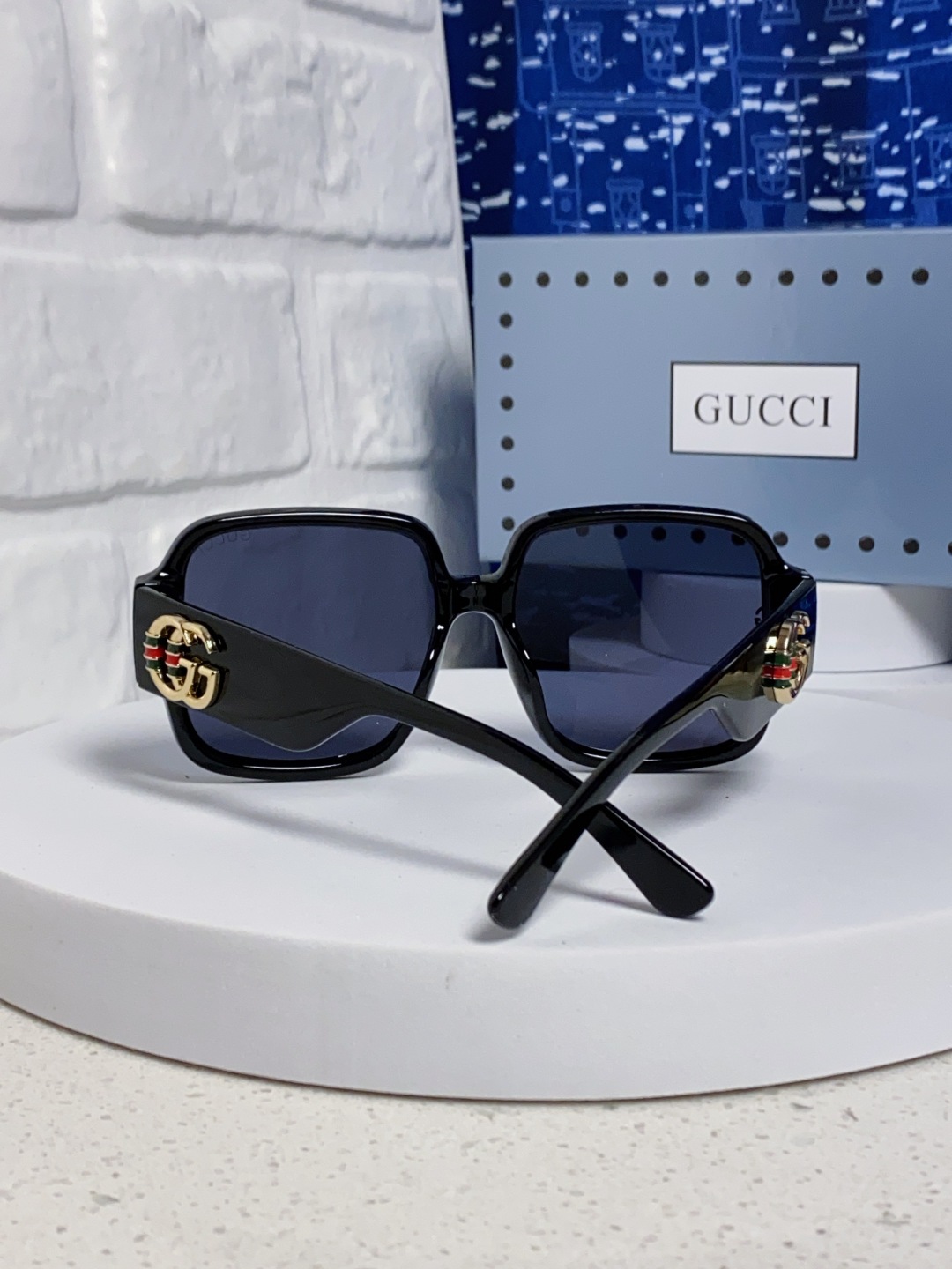 Gucci古奇 2025新款女士墨镜韩版防紫外线高级感网红个性时尚海边太阳镜显脸小 男女通用