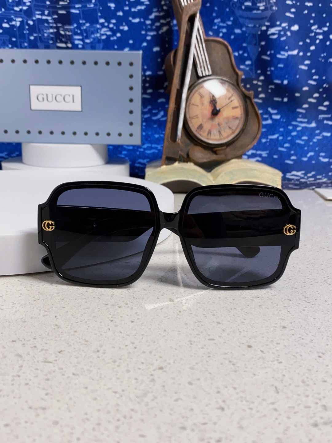 Gucci古奇 2025新款女士墨镜韩版防紫外线高级感网红个性时尚海边太阳镜显脸小 男女通用