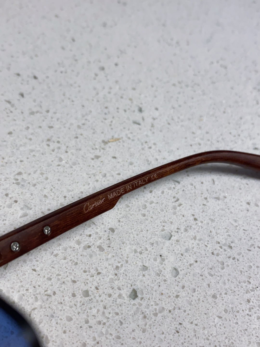 Cartier卡地亚 2025新款男士无框太阳镜方形欧美潮个性木腿墨镜嘻哈拽酷太阳镜遮阳潮流男女通用