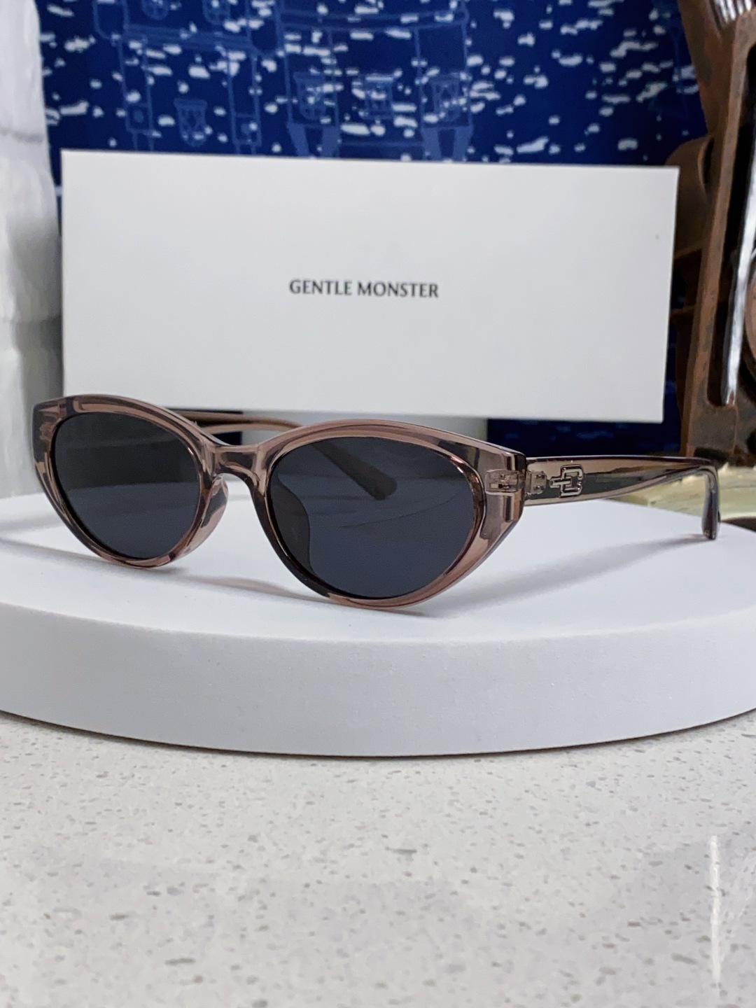 Gentle Moster(GM) 古力娜扎同款猫眼偏光墨镜女2025新款高品质 显瘦太阳镜紫外线 型号