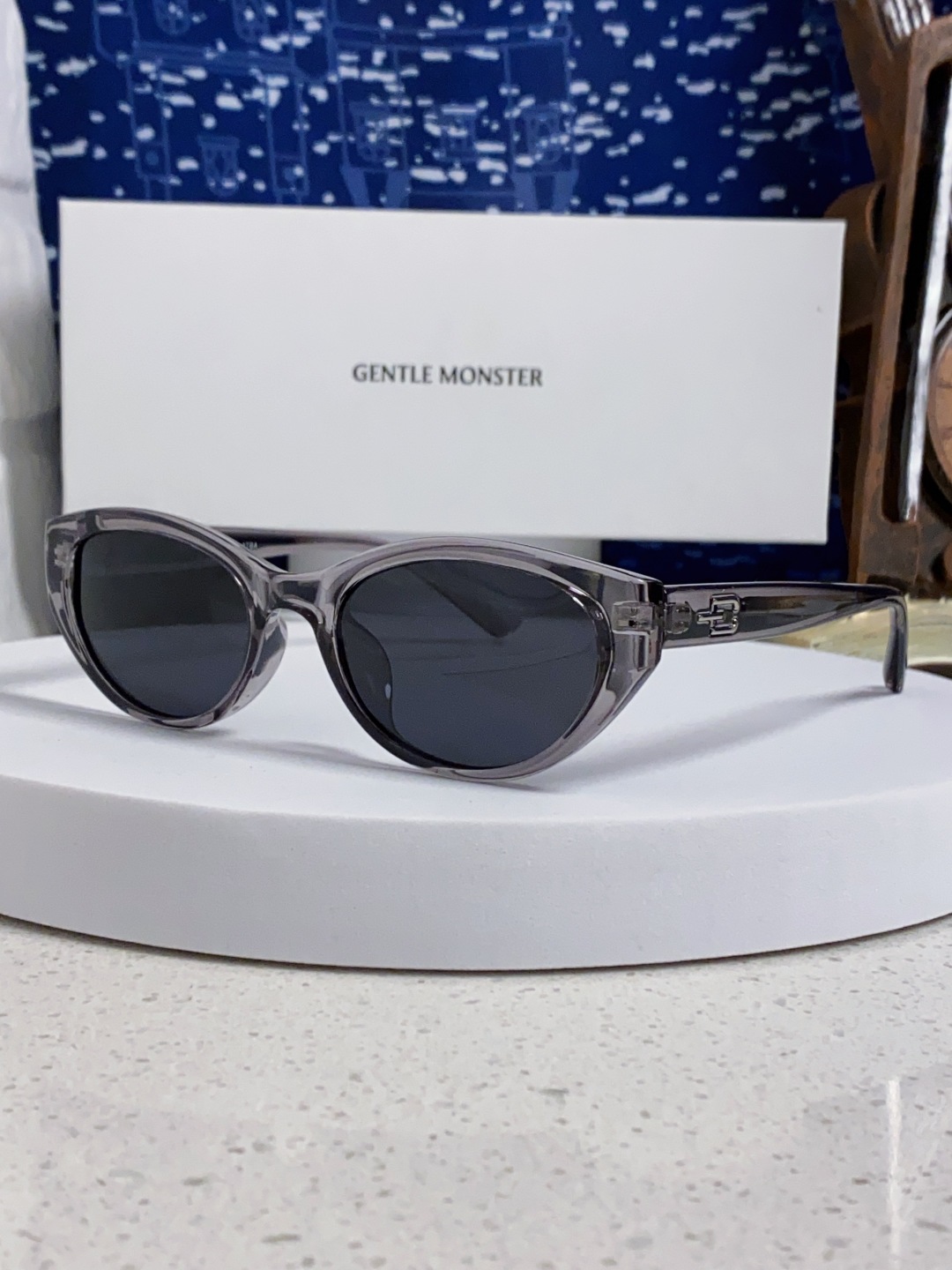 Gentle Moster(GM) 古力娜扎同款猫眼偏光墨镜女2025新款高品质 显瘦太阳镜紫外线 型号