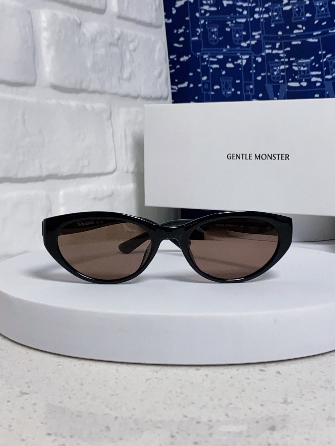 Gentle Moster(GM) 古力娜扎同款猫眼偏光墨镜女2025新款高品质 显瘦太阳镜紫外线 型号