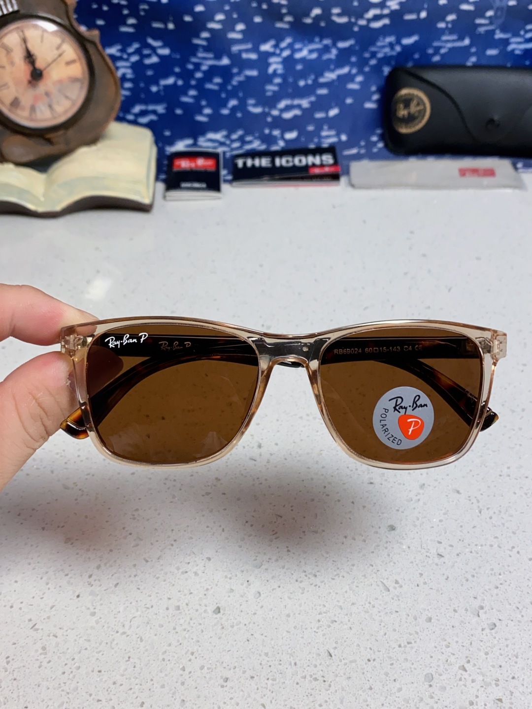 Rayban雷朋 2025新款豪华雷家时尚男士驾驶偏光太阳镜户外骑行运动眼镜防强光墨镜 RB69024