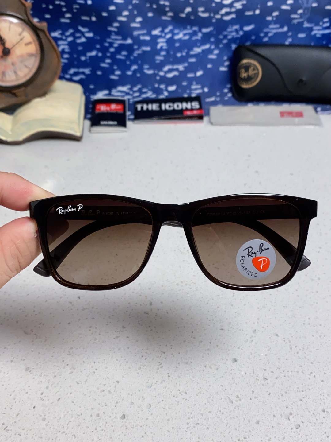 Rayban雷朋 2025新款豪华雷家时尚男士驾驶偏光太阳镜户外骑行运动眼镜防强光墨镜 RB69024