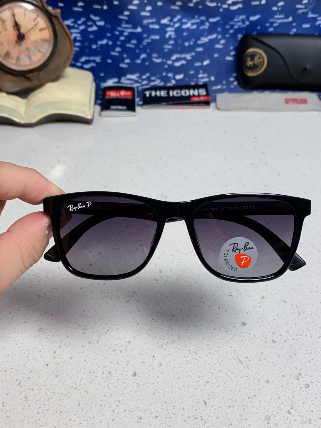 Rayban雷朋 2025新款豪华雷家时尚男士驾驶偏光太阳镜户外骑行运动眼镜防强光墨镜 RB69024