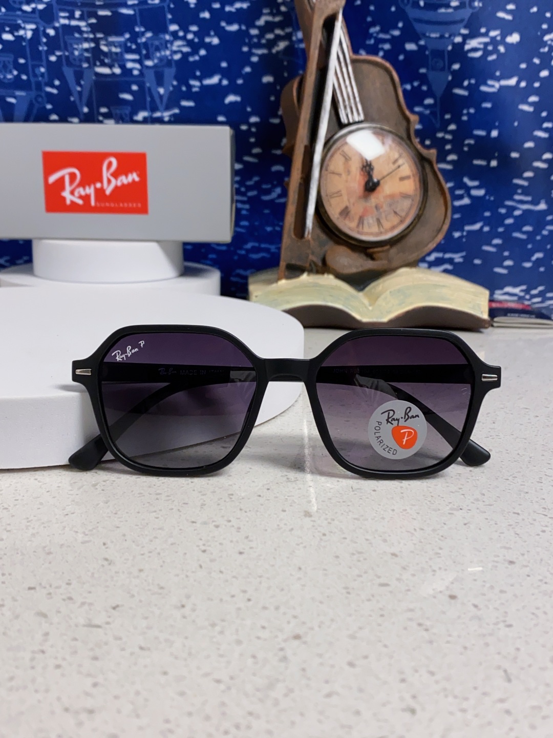 RayBan雷朋 2025新款 黑框运动偏光太阳镜 椭圆形 男女通用太阳镜 RB2194