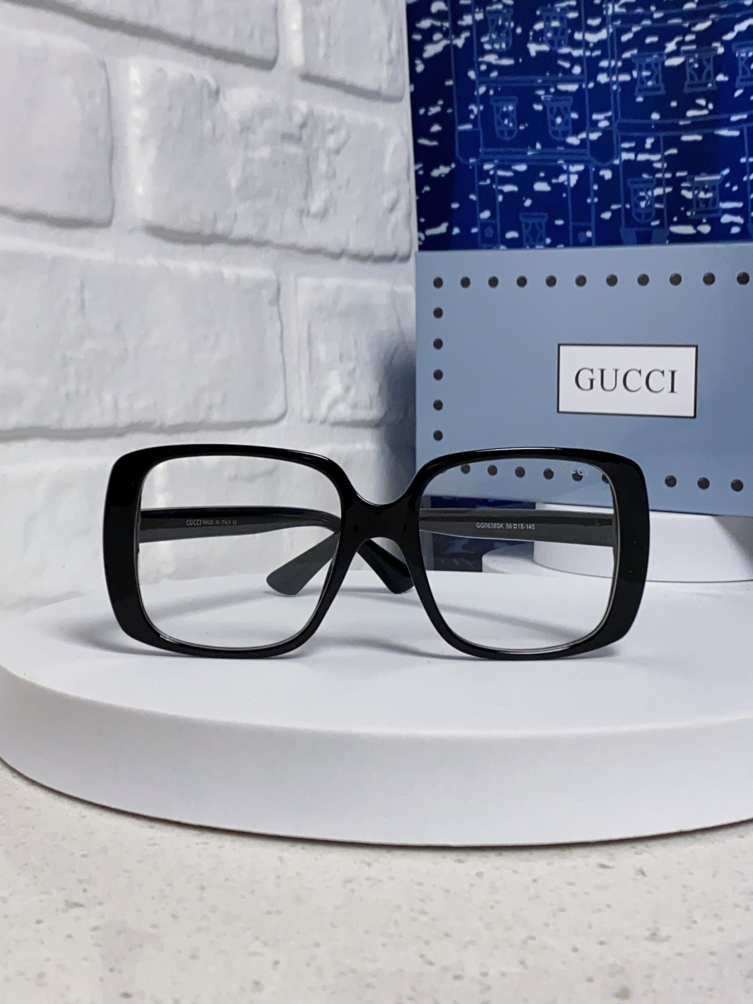  Gucci古奇 墨镜男女经典时尚方框ins防紫外线太阳眼镜男GG0638SA