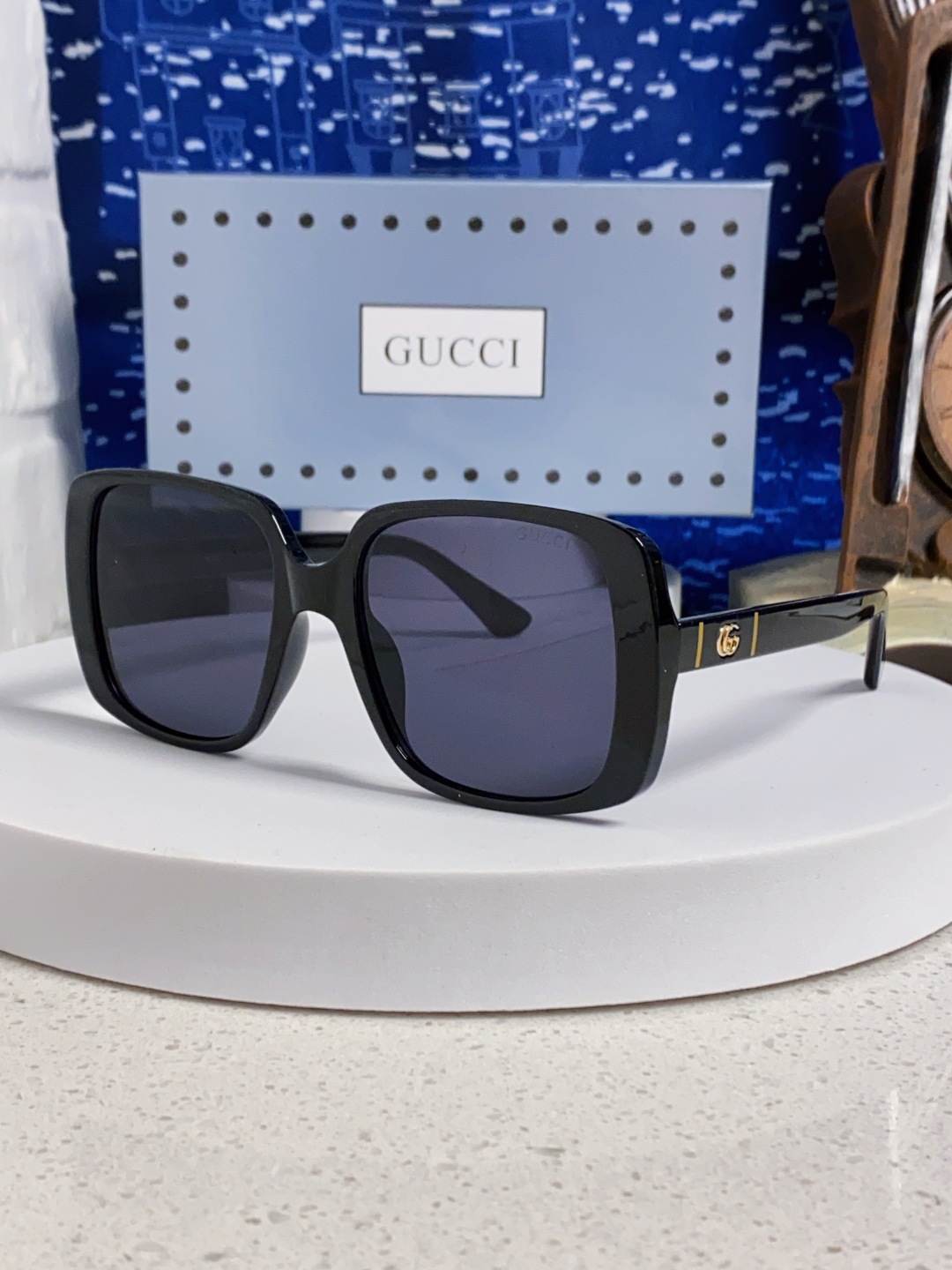  Gucci古奇 墨镜男女经典时尚方框ins防紫外线太阳眼镜男GG0638SA