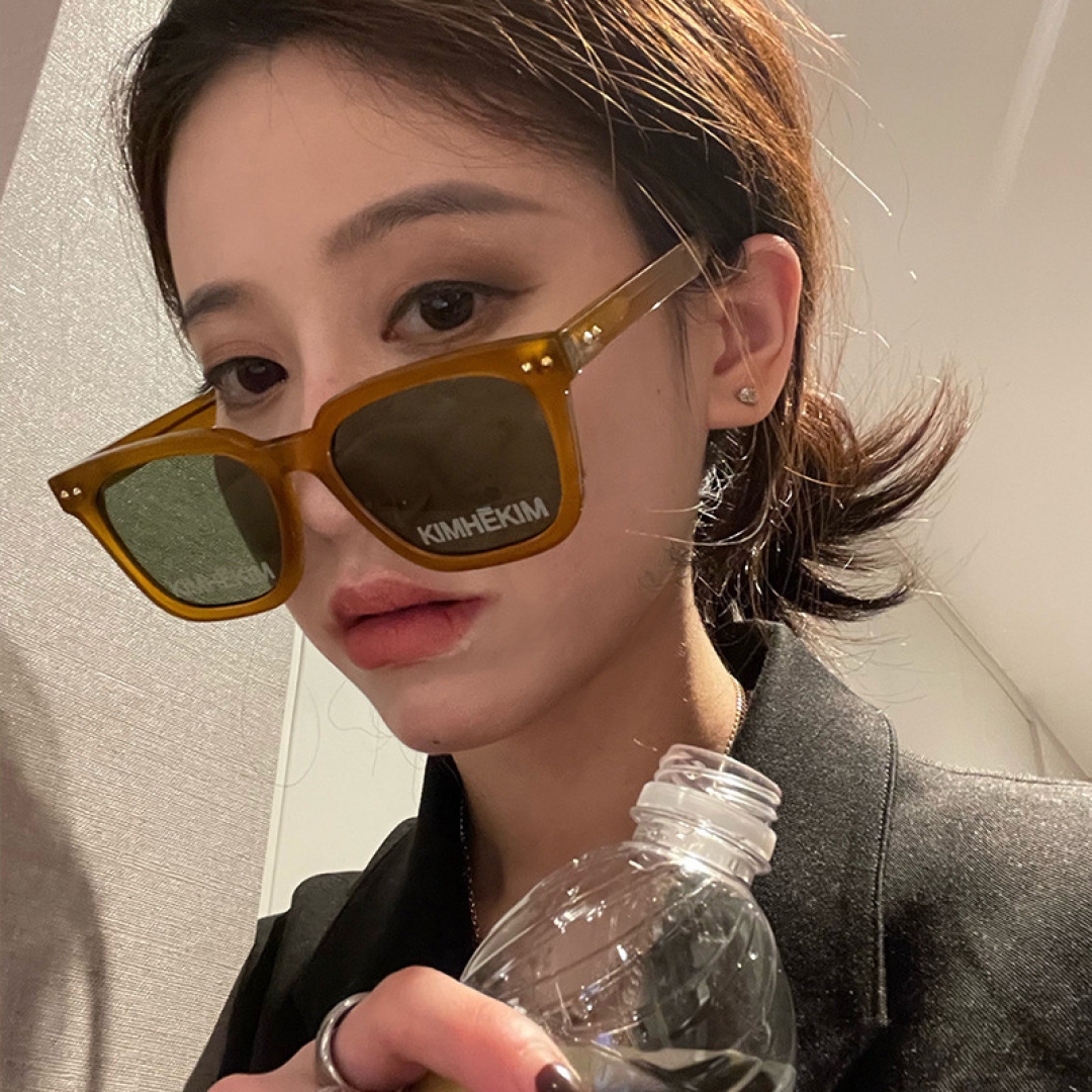 Kimhekin 2025新款复古kim字母柳钉 墨镜近视防晒太阳镜高级感女眼镜男女通用款